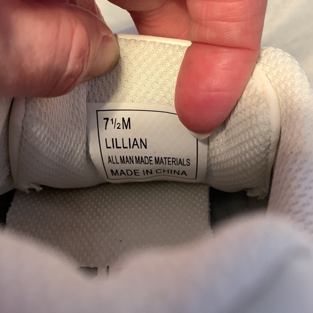 Tretorn sneakers Lillian size 7.5 white cream beige jogger - Picture 11 of 11